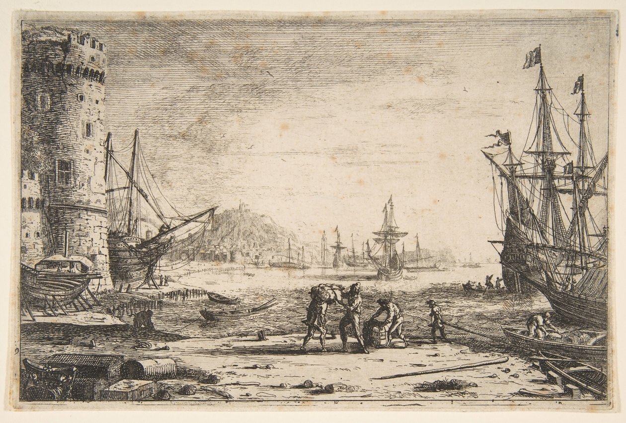 Büyük Kuleli Liman, ca. 1641. by Claude Lorrain