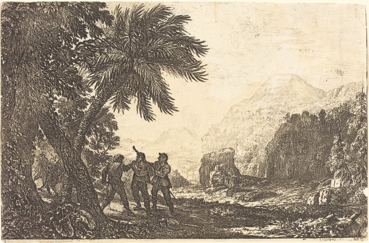 Eşkıyalarla Manzara by Claude Lorrain