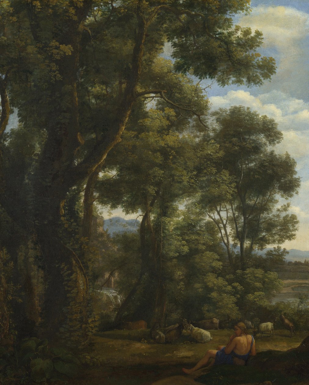 Bir Keçi ve Keçili Manzara, yaklaşık 1637 by Claude Lorrain