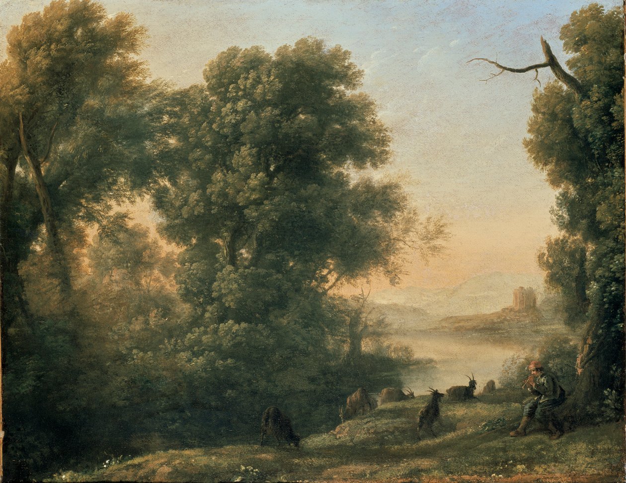 Keçi çobanı ile manzara, c1635-1636 by Claude Lorrain