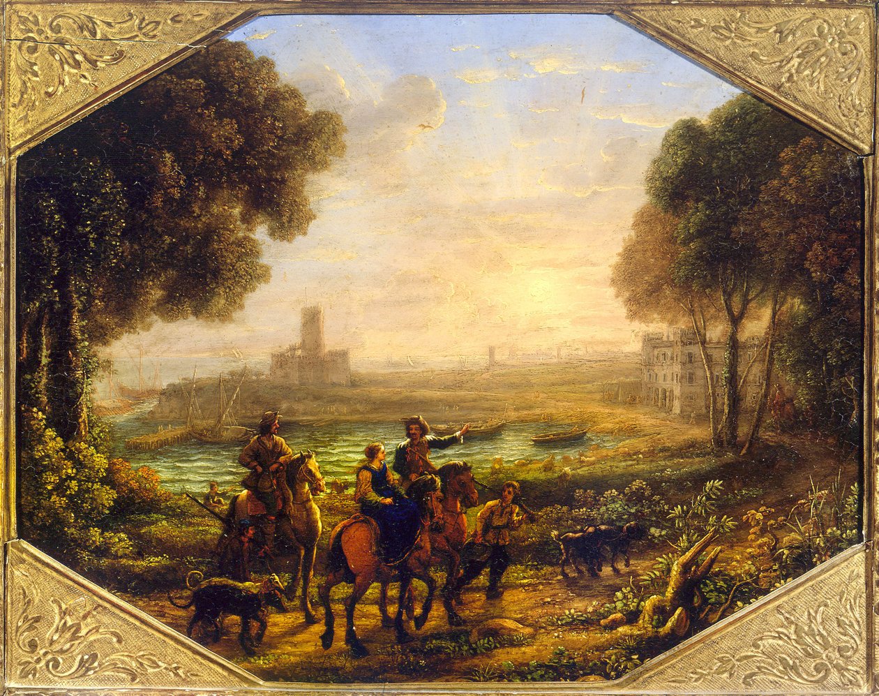 Santa Marinella Limanı ile Manzara by Claude Lorrain