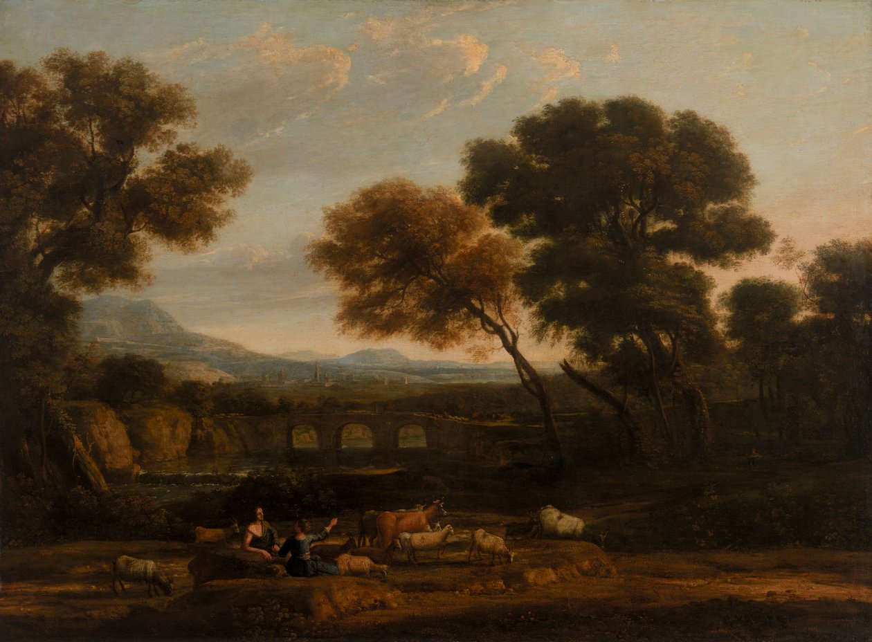 pastoral manzara by Claude Lorrain