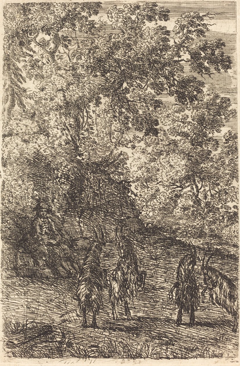 Dört Keçili Çoban by Claude Lorrain