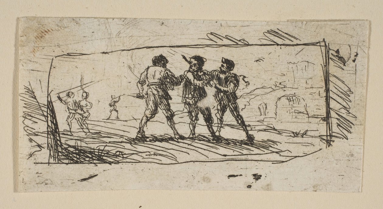 Brigands Alt Bölüm ile Çalışma, yaklaşık. 1633. by Claude Lorrain