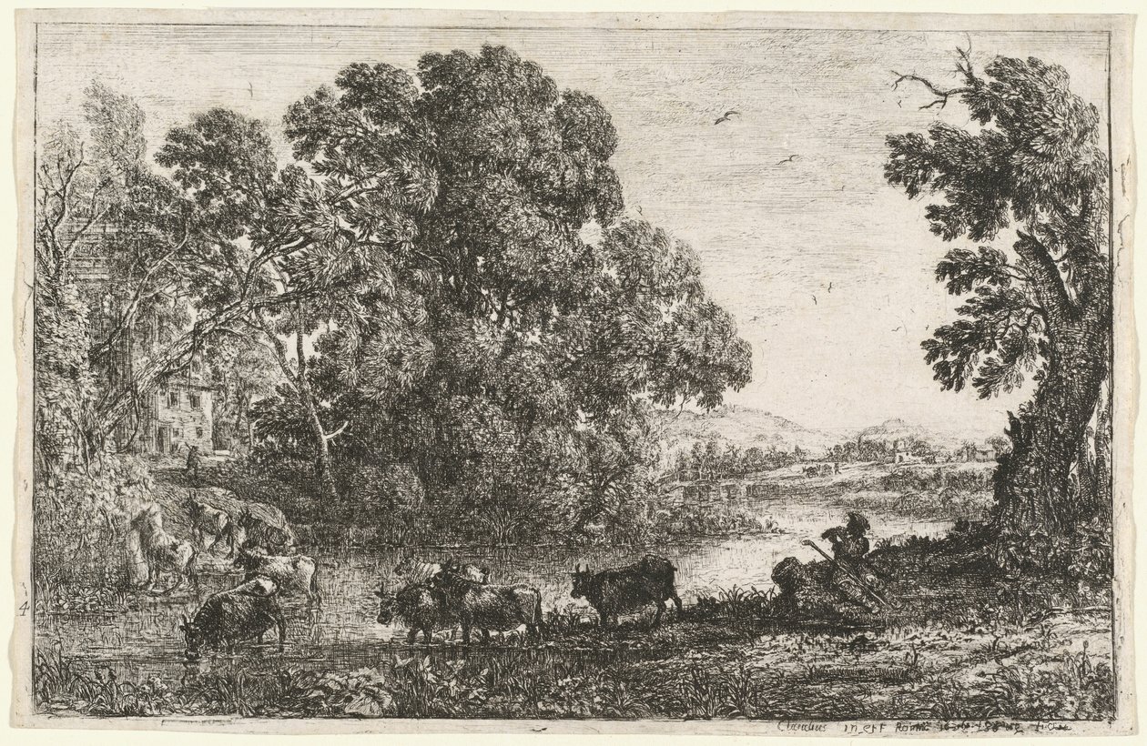 Çoban (Le bouvier) by Claude Lorrain