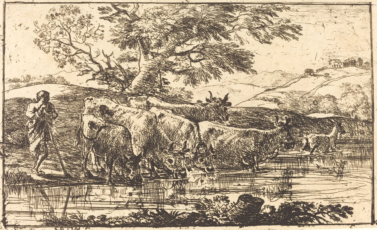 Sulama Yerindeki Sürü by Claude Lorrain