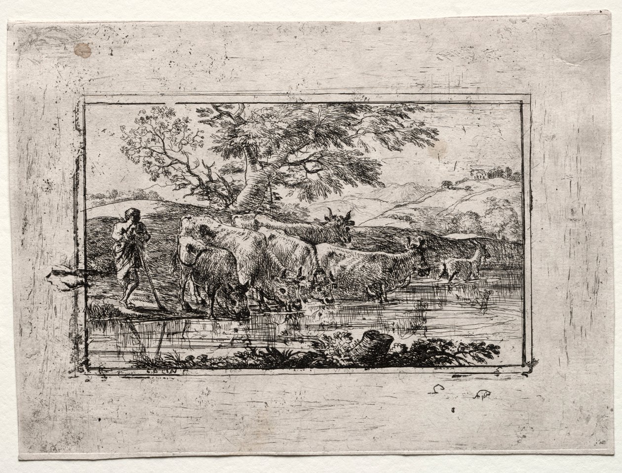 Sulama Yerindeki Sürü, 1635. by Claude Lorrain
