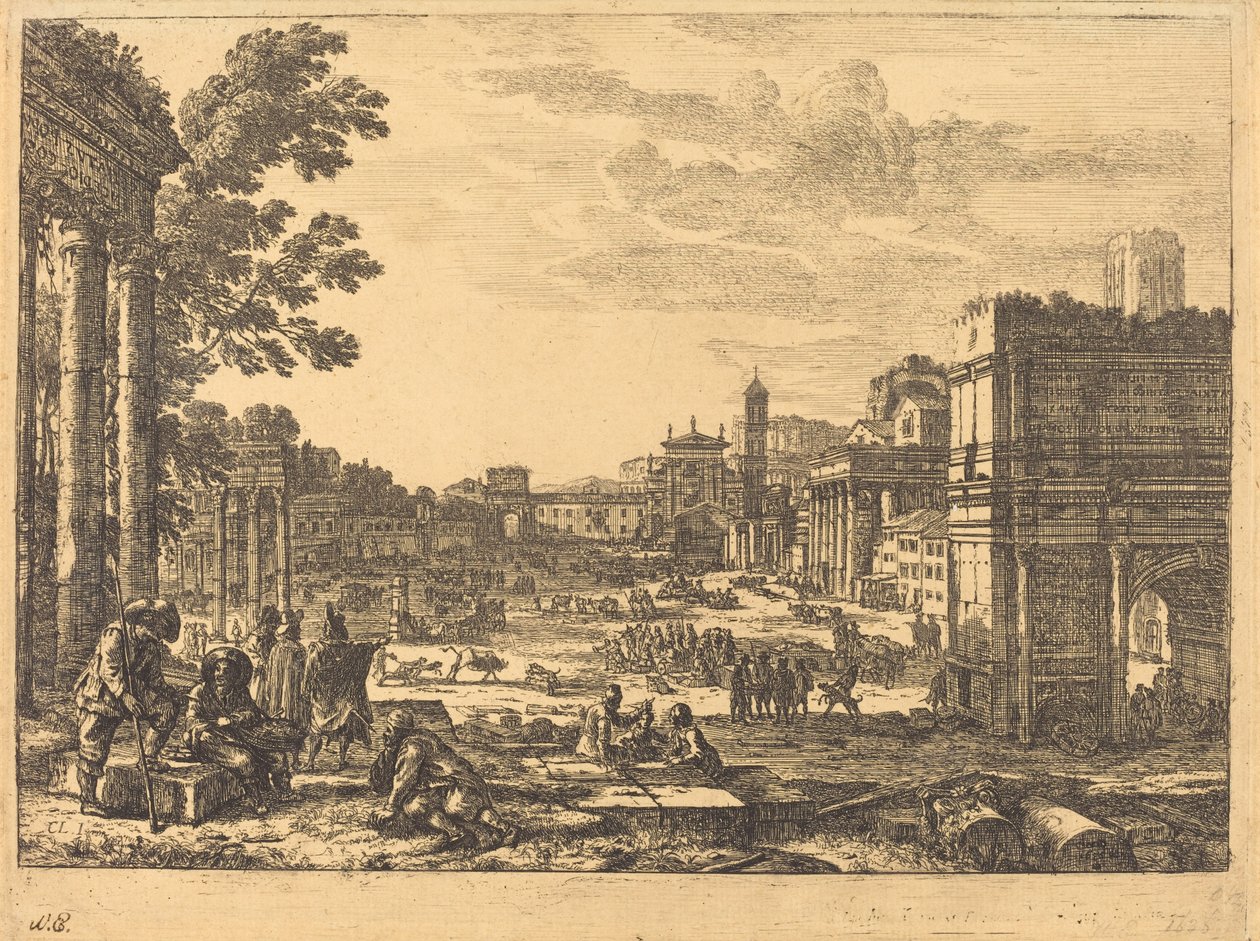 Roma Forumu (Le Campo Vaccino) by Claude Lorrain