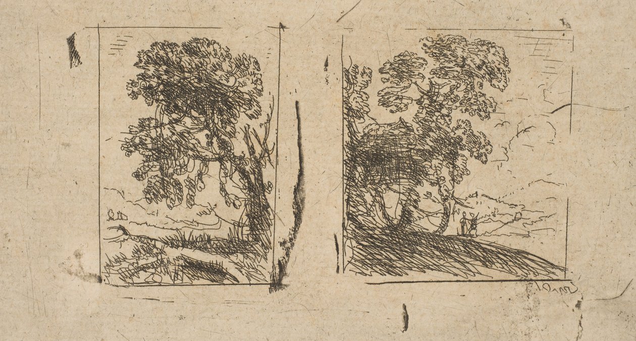 İki Manzara, ca. 1630. by Claude Lorrain