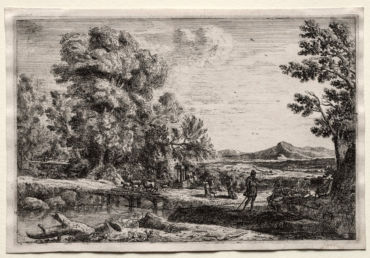 Ahşap Köprü. by Claude Lorrain