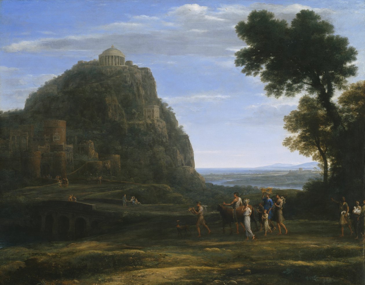 Bir Alayı ile Delphi Görünümü by Claude Lorrain