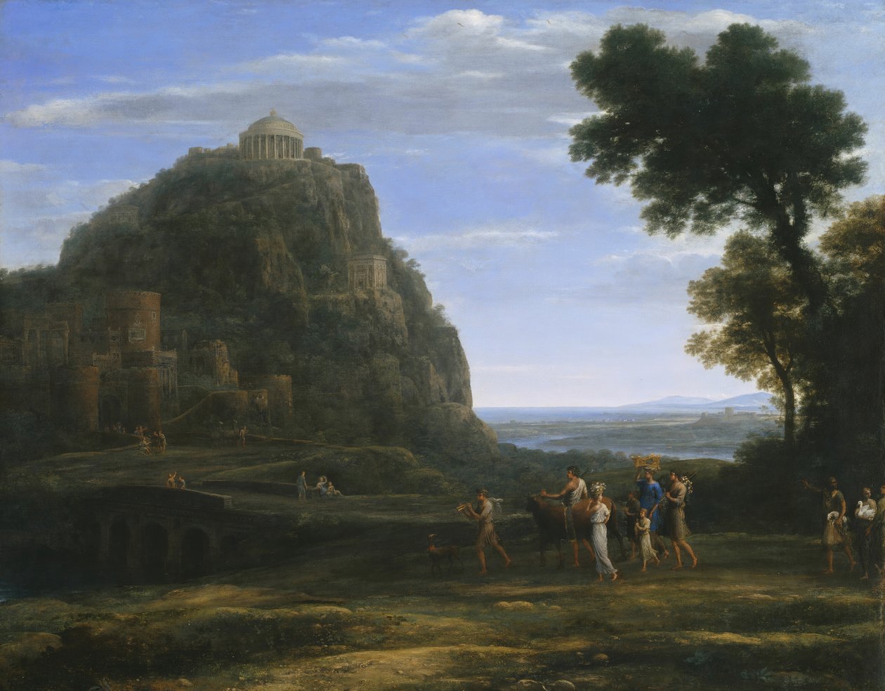 Bir Alayı ile Delphi Görünümü, 1673. by Claude Lorrain