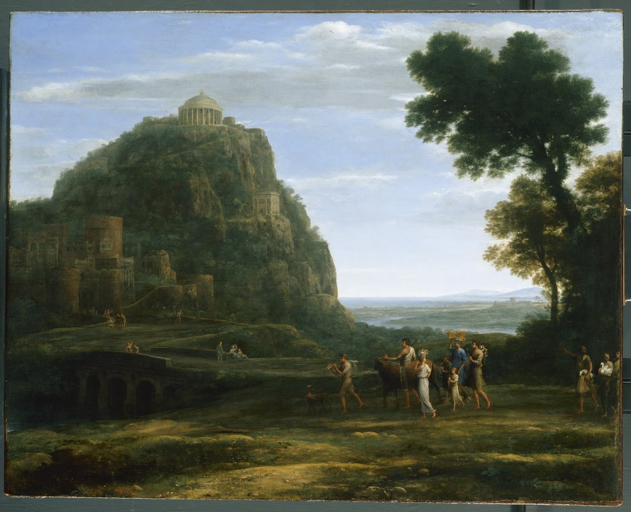 Bir Alayı ile Delphi Görünümü, 1673 by Claude Lorrain