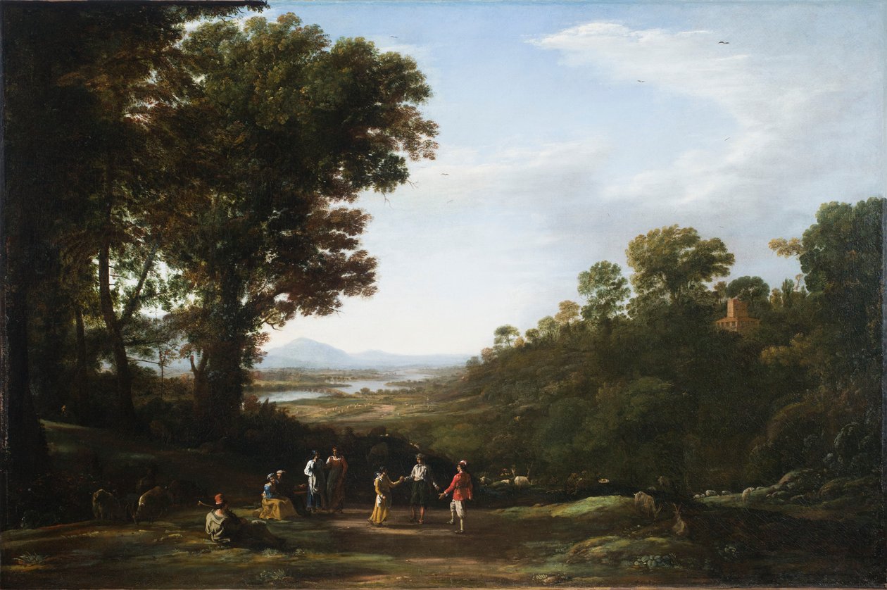 Dans eden köylüler by Claude Lorrain