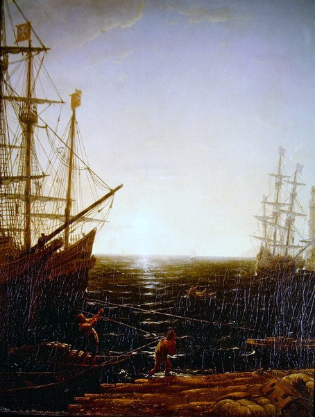 Liman Sahnesi (detay) by Claude Lorrain