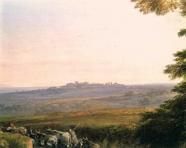 Çobanlarla Peyzaj (detay) by Claude Lorrain