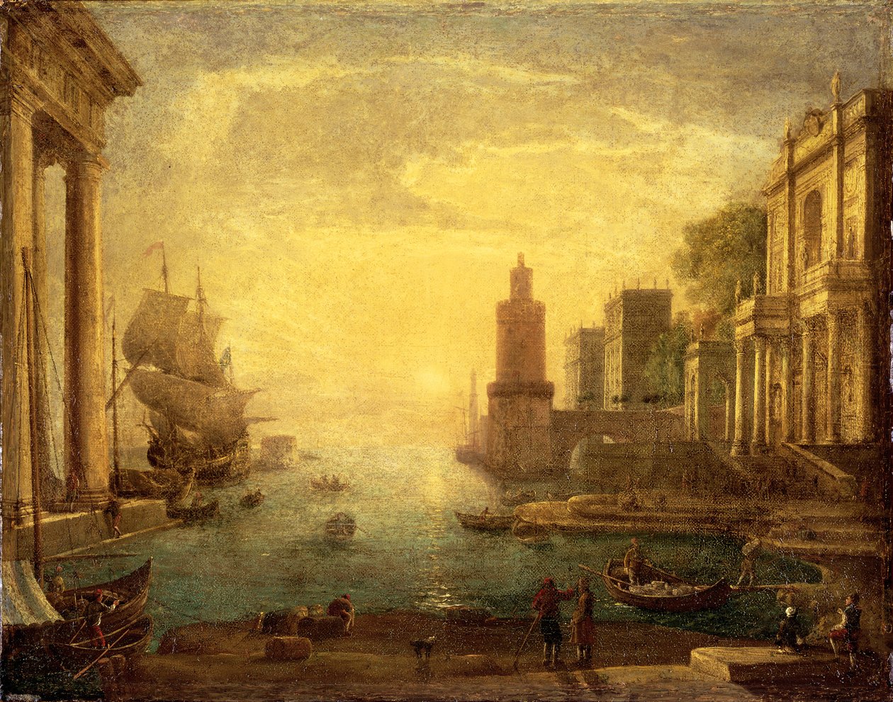 Büyük Kanal, Venedik by Claude Lorrain
