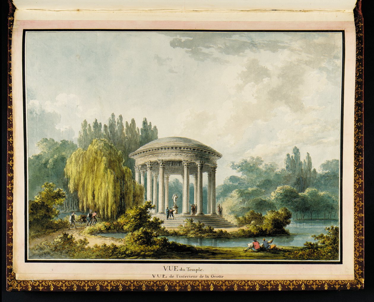 Tapınağın görünümü, Recueil des plans du Petit Trianon