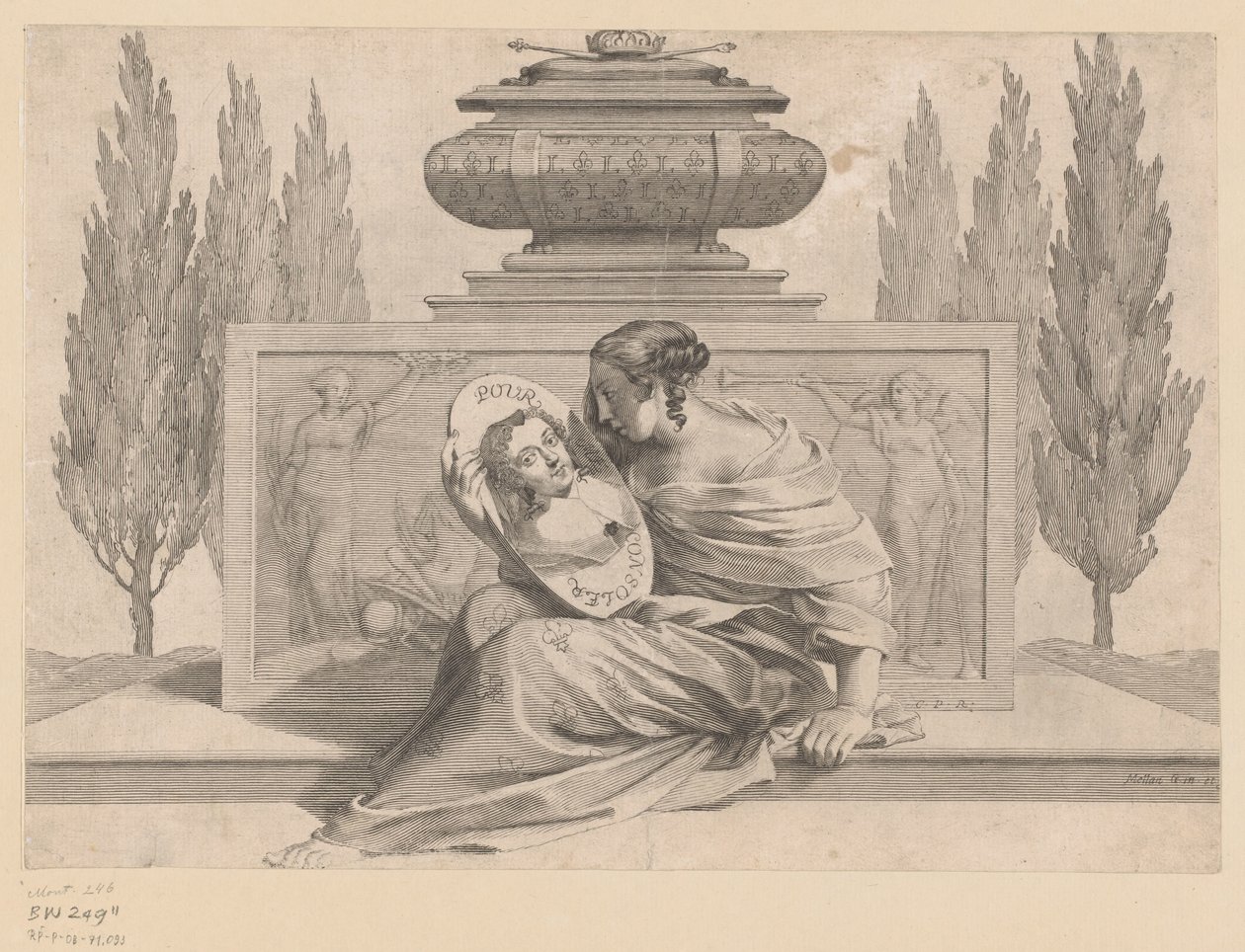 Avusturya Anna Alegori by Claude Mellan