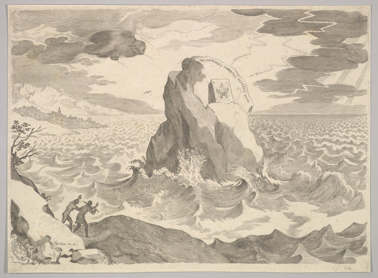 Pelagian Sapkınlığına Karşı Alegori Pelagian Sapkınlığına ve Zırhına Karşı Alegori..., 17. yüzyıl. by Claude Mellan