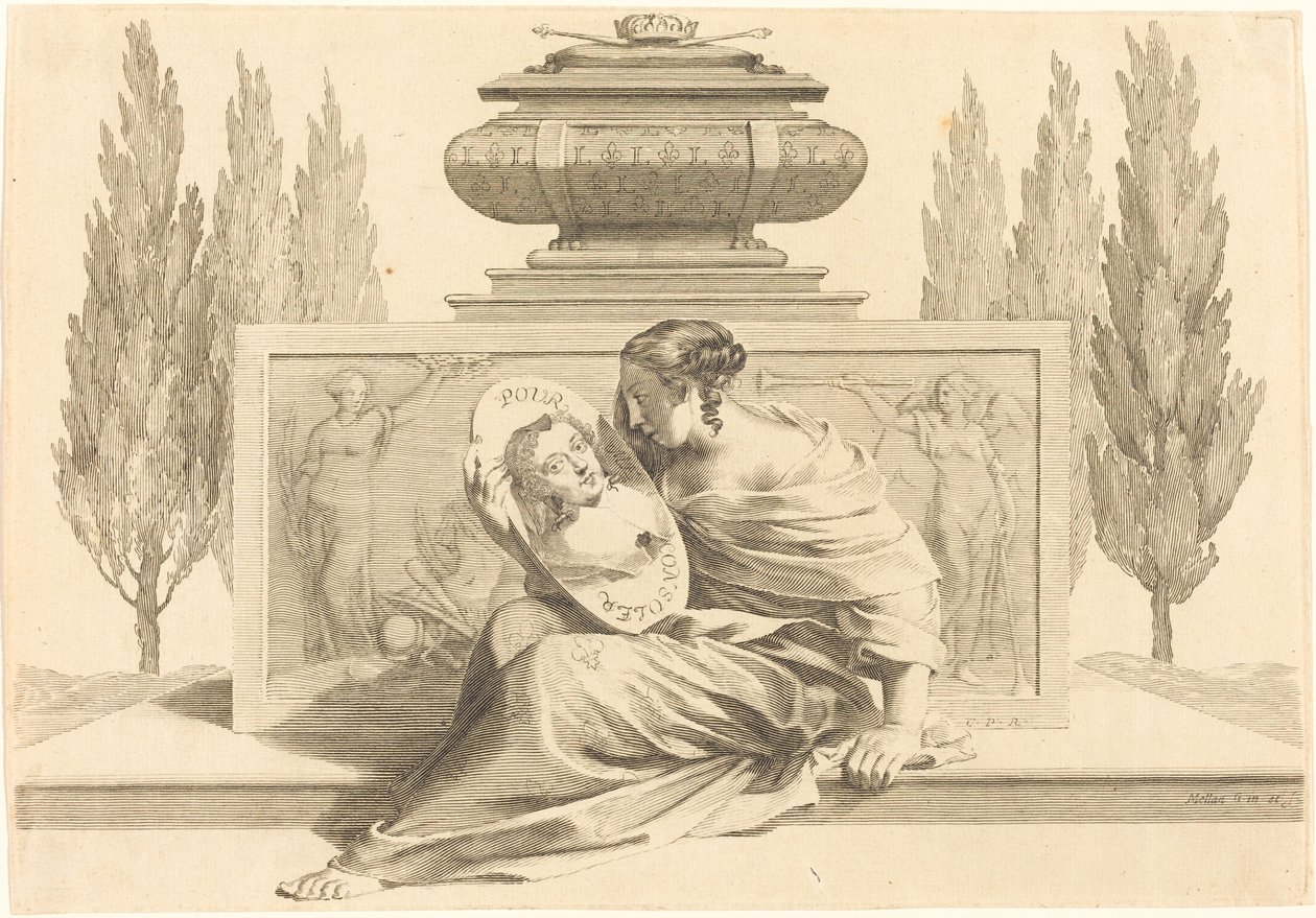 Avusturya Anne Onuruna Alegori by Claude Mellan