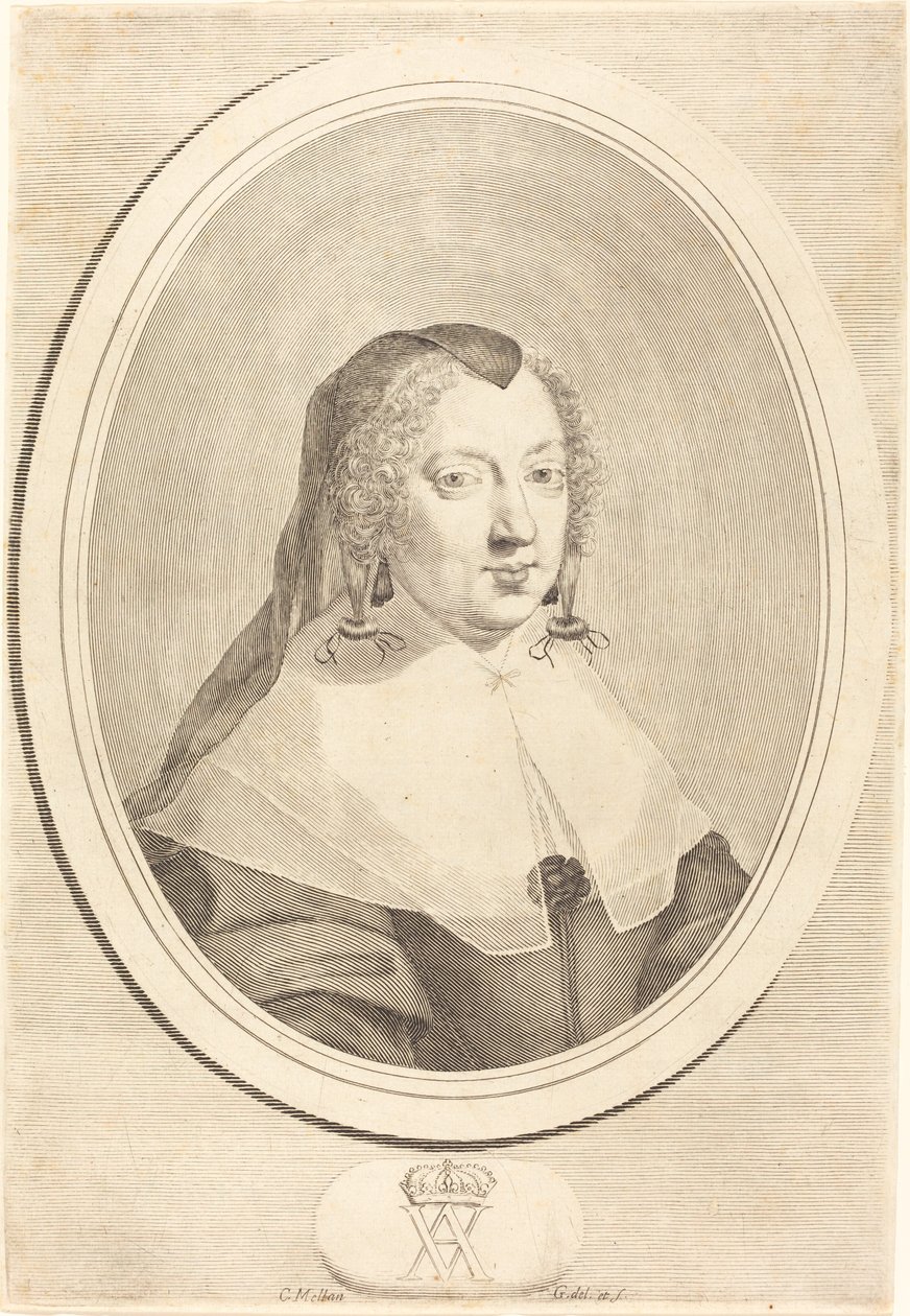 Avusturyalı Anne by Claude Mellan