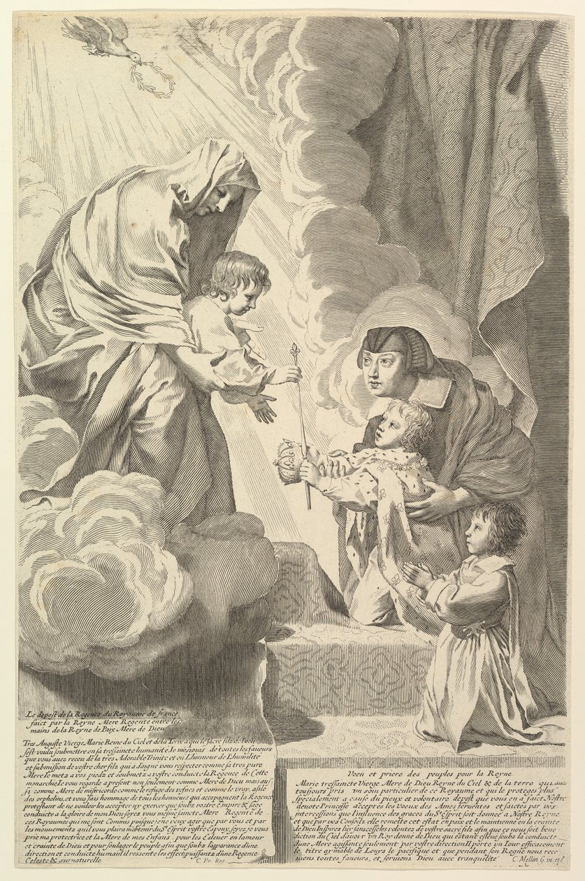 Avusturyalı Anne, Genç Louis XIV ve Mösyö ile Bakire ve Çocuk Anne dAutr