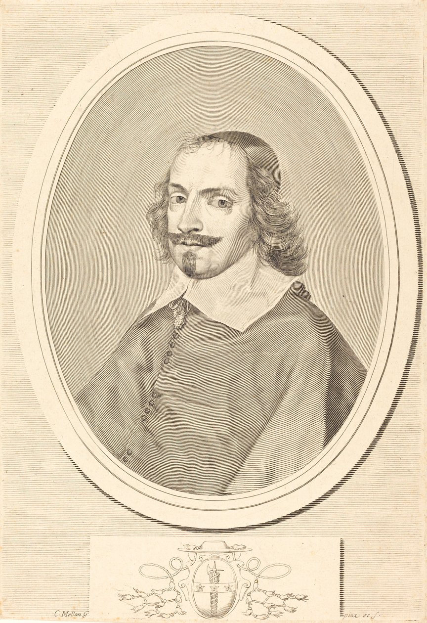 Kardinal Jules Mazarin by Claude Mellan
