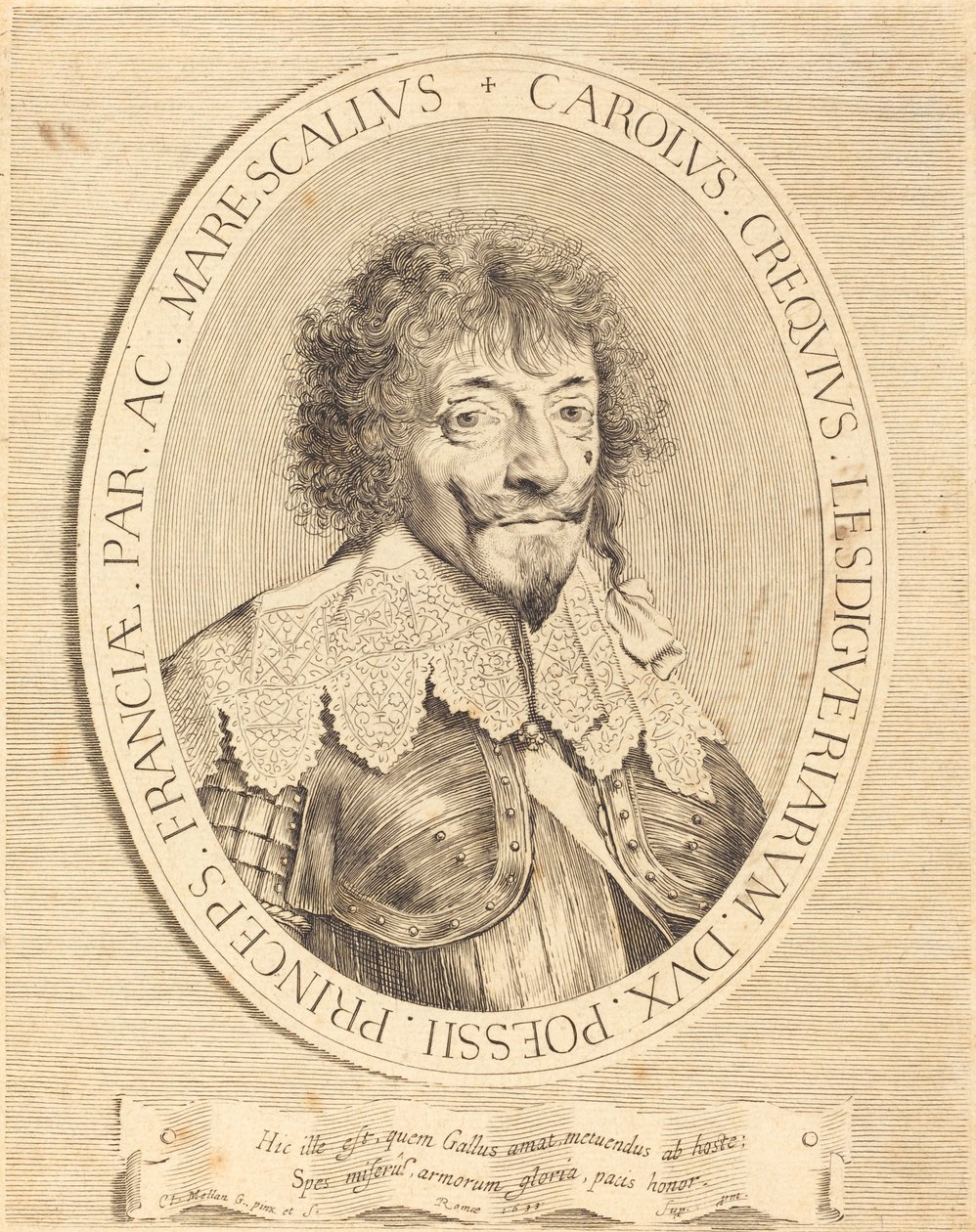 Charles I de Crequi, Lesdiguières Dükü by Claude Mellan