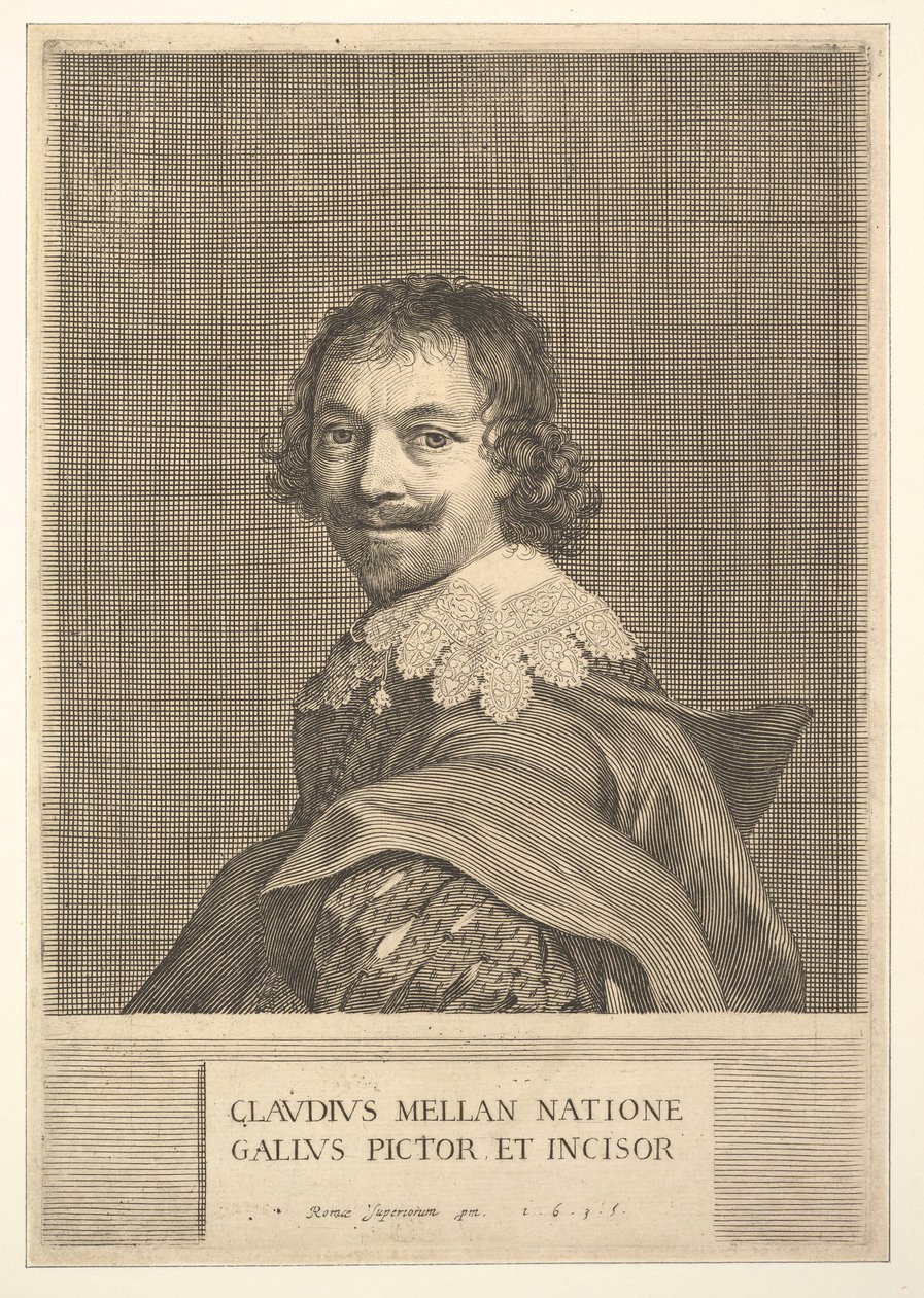 Claude Mellan: Otoportre, 1635. by Claude Mellan