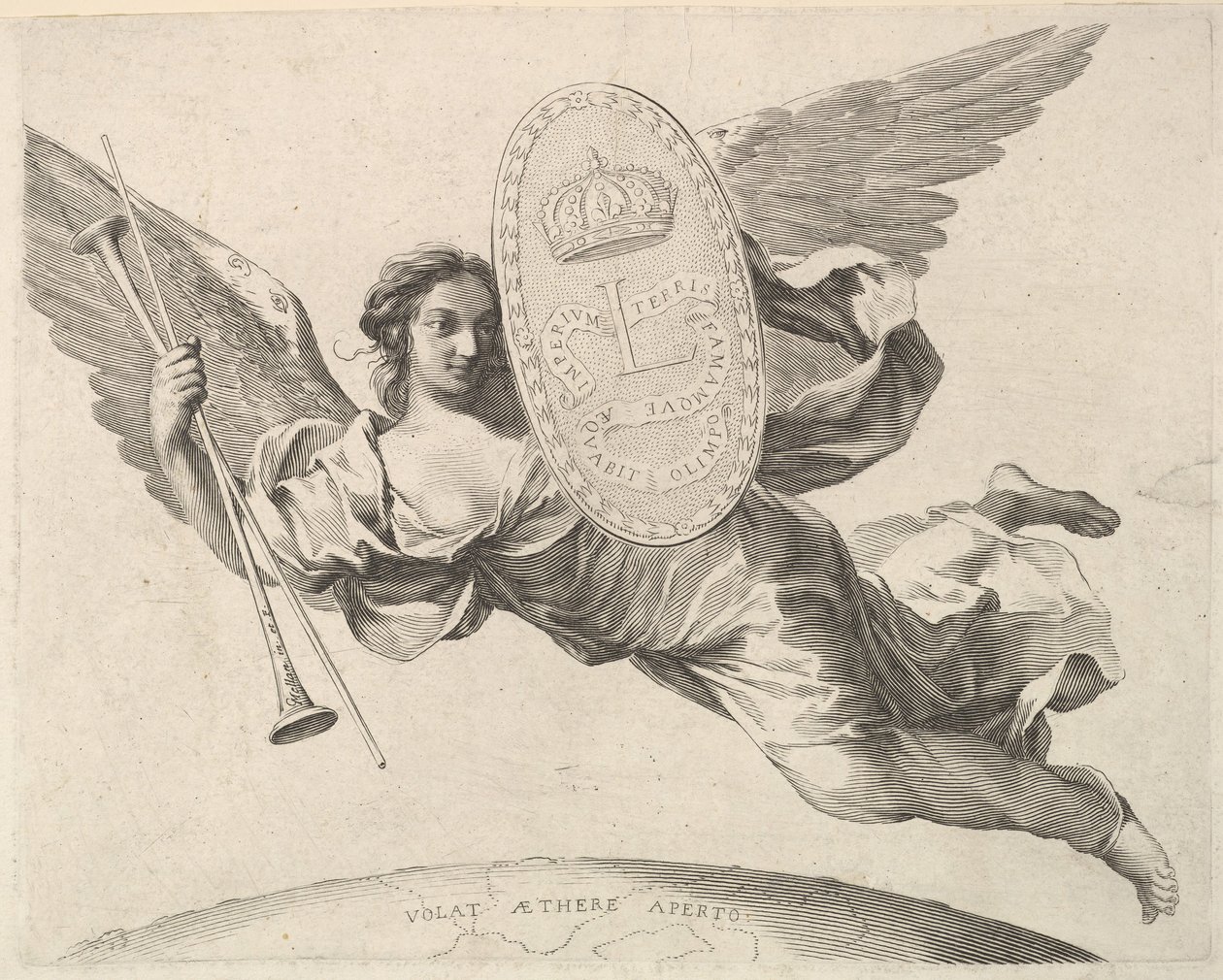 Louis XIV La Renommée volant