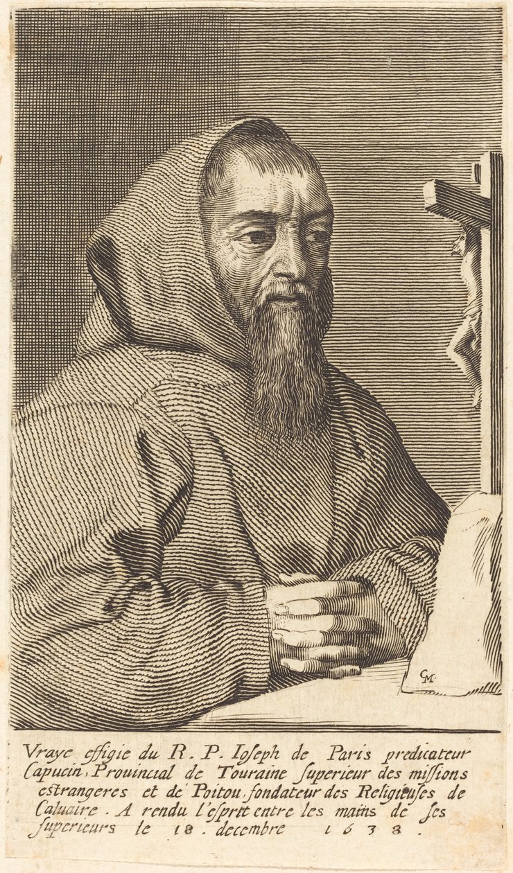 Peder Joseph olarak bilinen François Le Clerc Du Tremblay by Claude Mellan