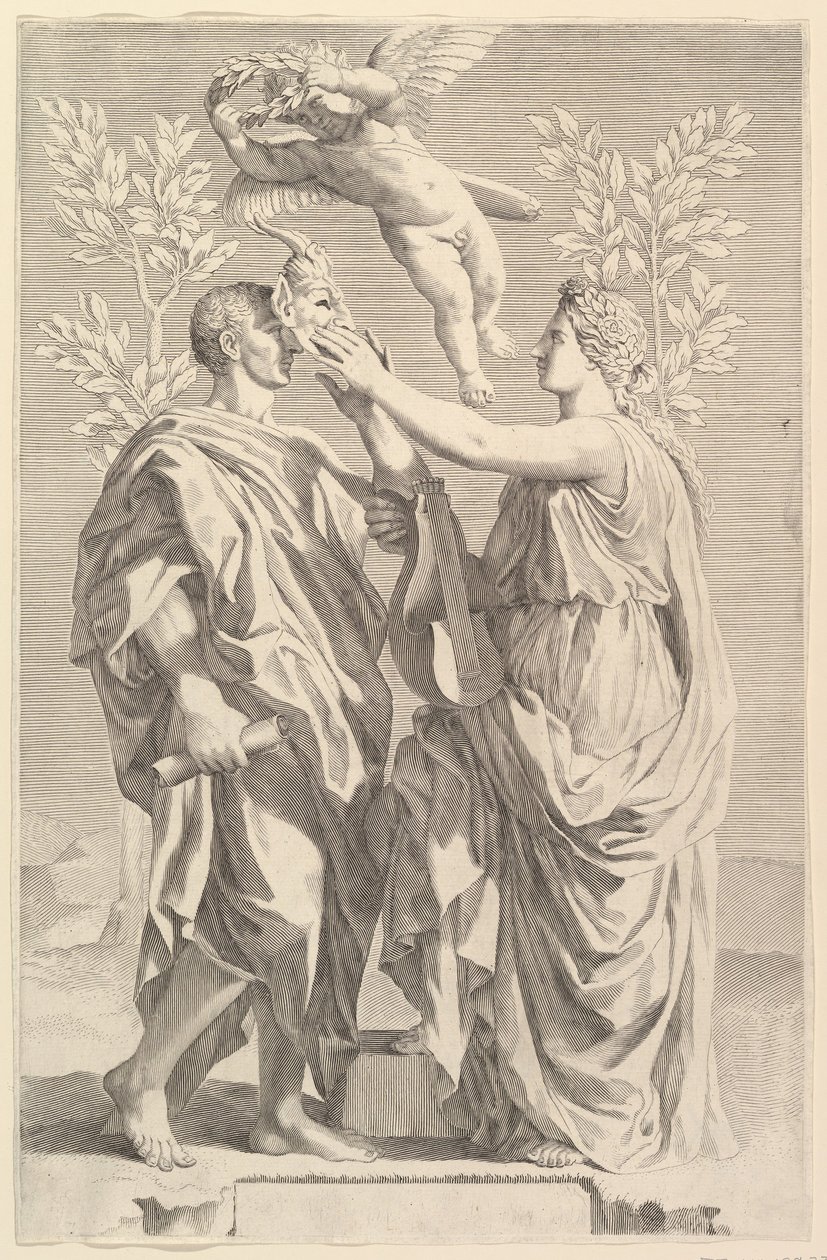 Ön yazı: Horace, Quintus Horatius Flaccus, 1642 by Claude Mellan