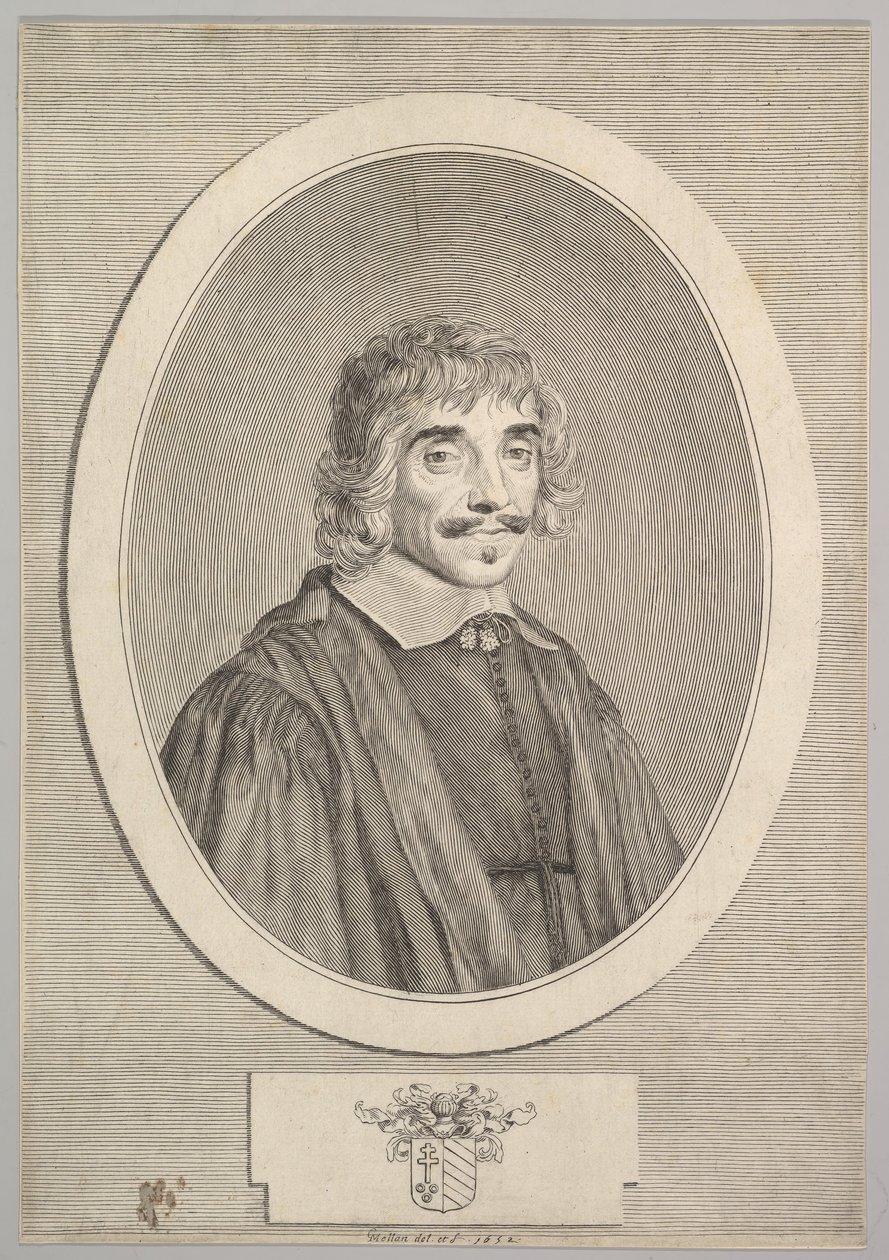 Jean Perrault, 1652. by Claude Mellan
