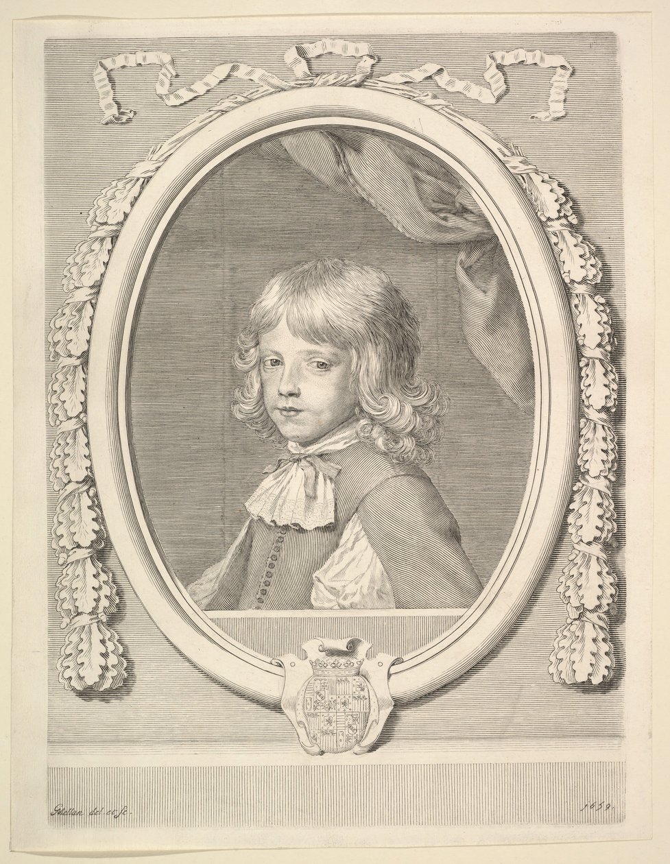 Louis-Joseph de Lorraine, Guise Dükü, Çocukken, 1659. by Claude Mellan