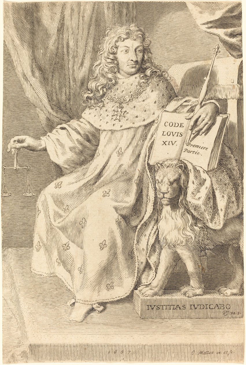 Louis XIV by Claude Mellan