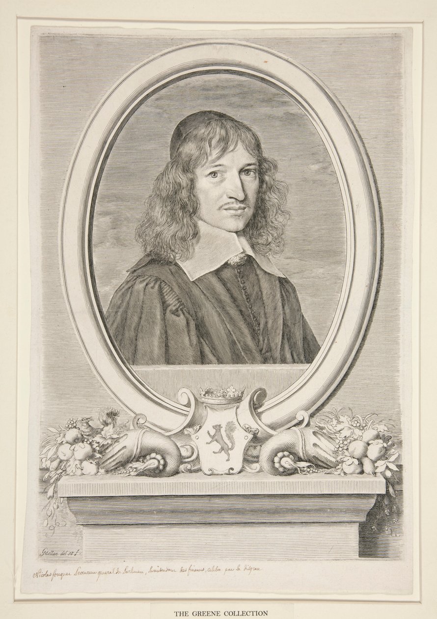 Nicholas Fouquet, Melun ve Vaux Vikontu (1615-1680) by Claude Mellan