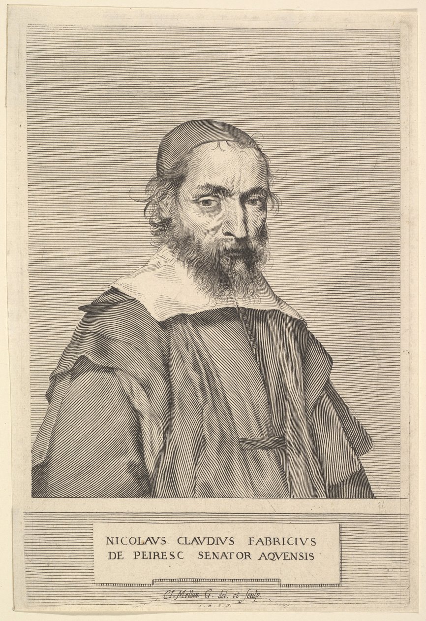 Nicolas-Claude Fabri de Peiresc, 1637. by Claude Mellan