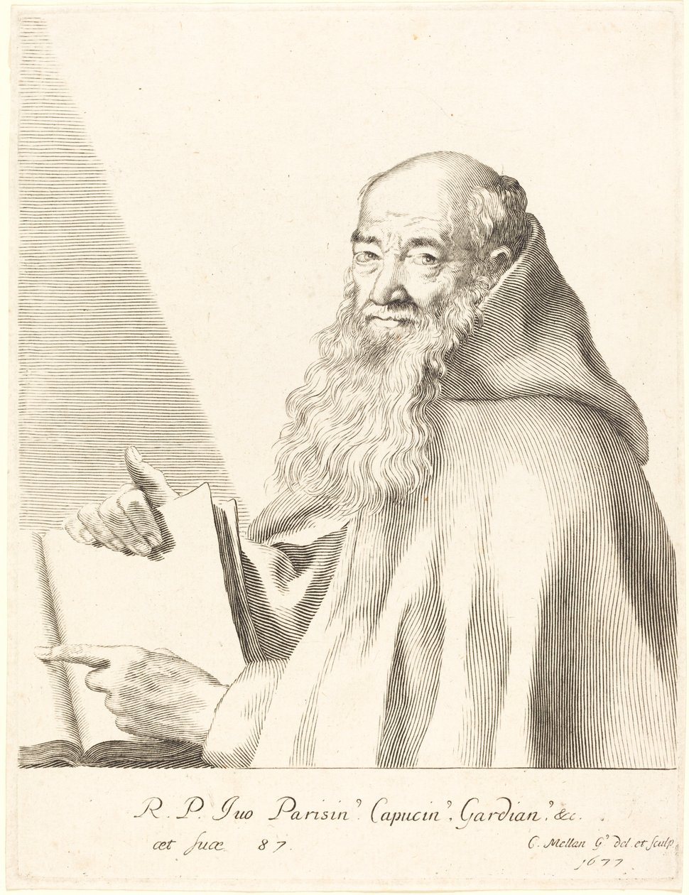 Pere Ives by Claude Mellan