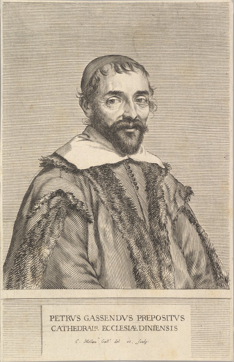 Pierre Gassendi, yak. 1637 veya 1638. by Claude Mellan