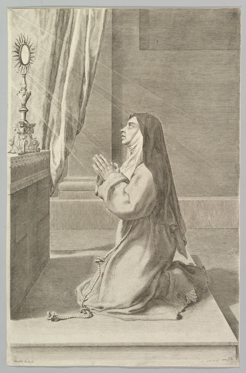 Aziz Claire, 1667. by Claude Mellan