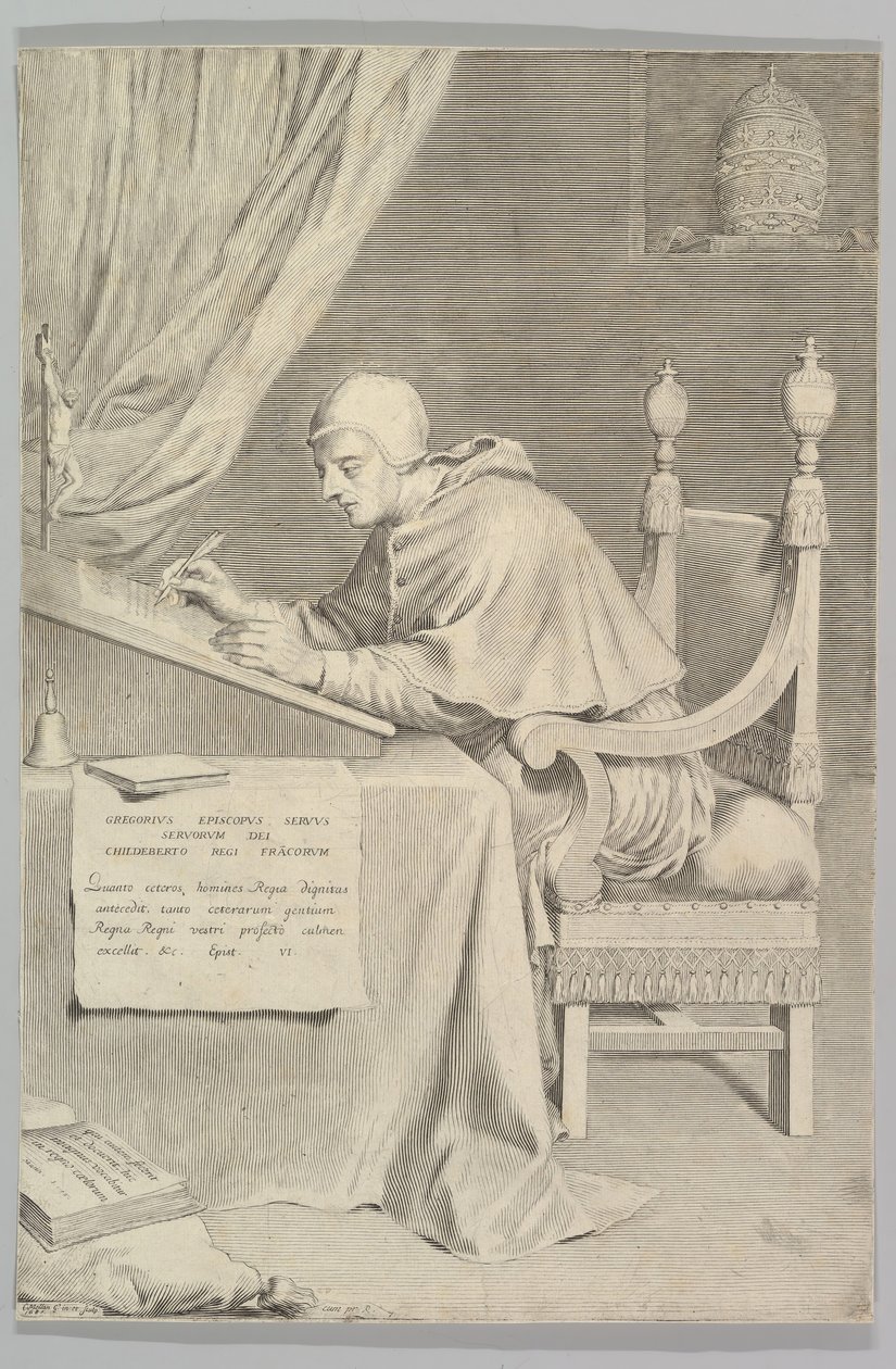Aziz Gregory, 1681. by Claude Mellan