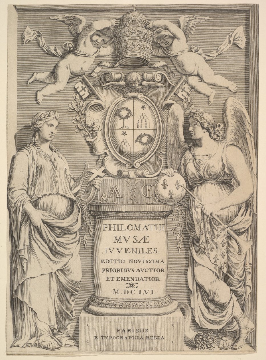 Başlık Sayfası: Philomathus Musae Juveniles, 1655 by Claude Mellan