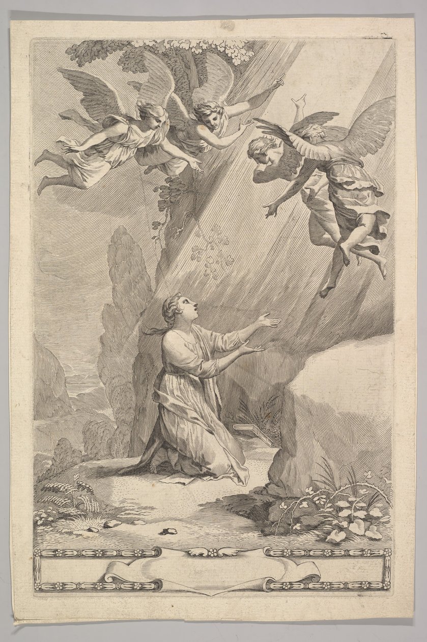 François de Sales için başlık sayfası, Dindar Hayata Giriş, 1641. by Claude Mellan