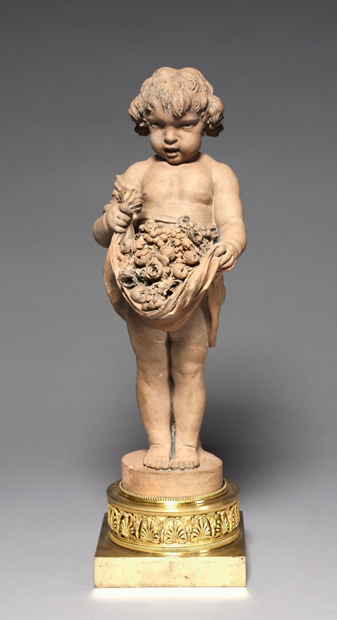 Meyve ve Çiçek Taşıyan Çocuk, 18.- 19. yüzyılın başları by Claude Michel Clodion