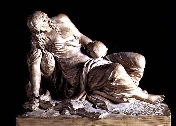 Tövbekar Magdalen (pişmiş toprak) by Claude Michel Clodion