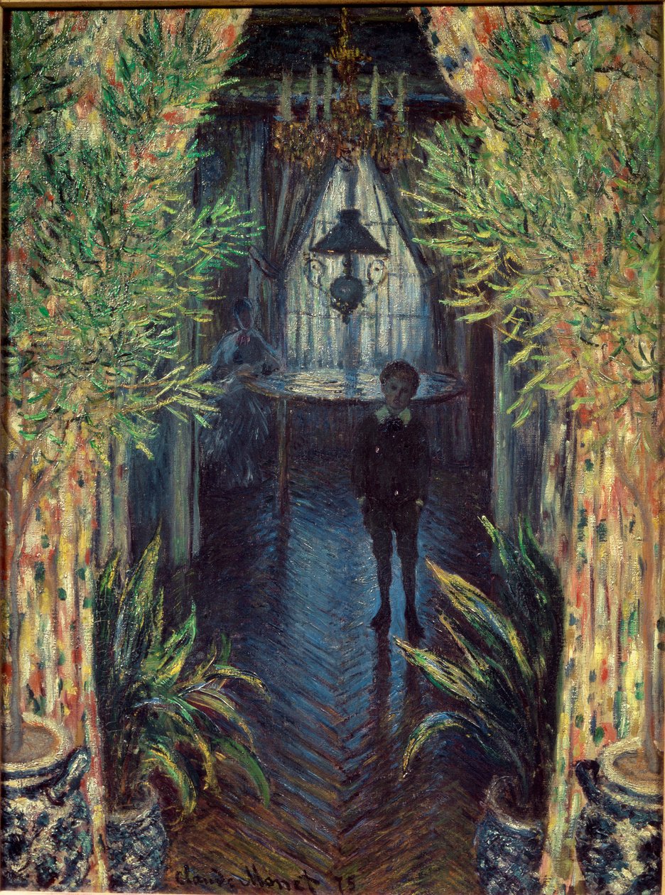 Bir apartmanın bir köşesi by Claude Monet