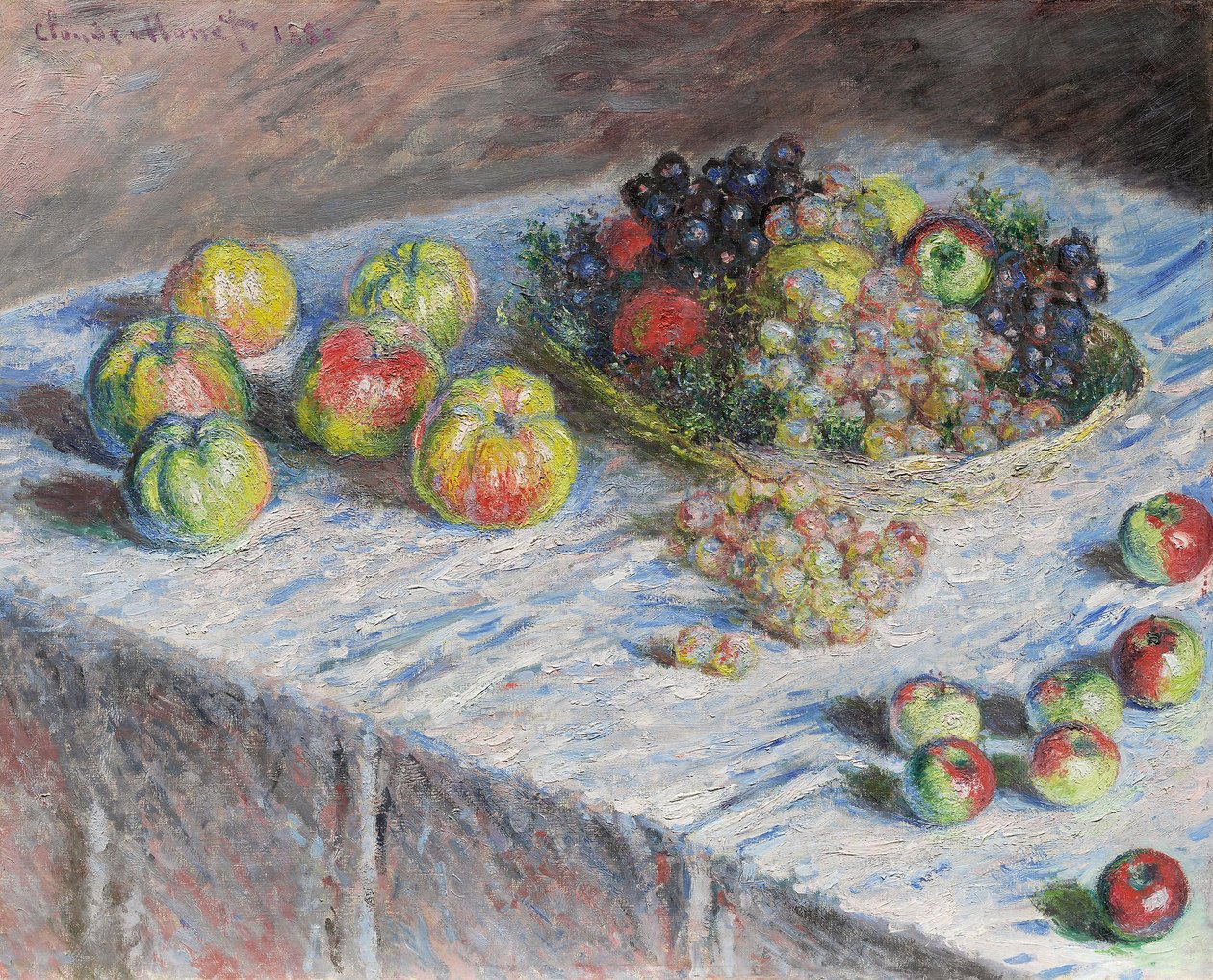elma ve üzüm by Claude Monet