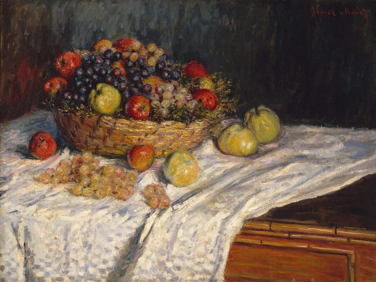 elma ve üzüm by Claude Monet