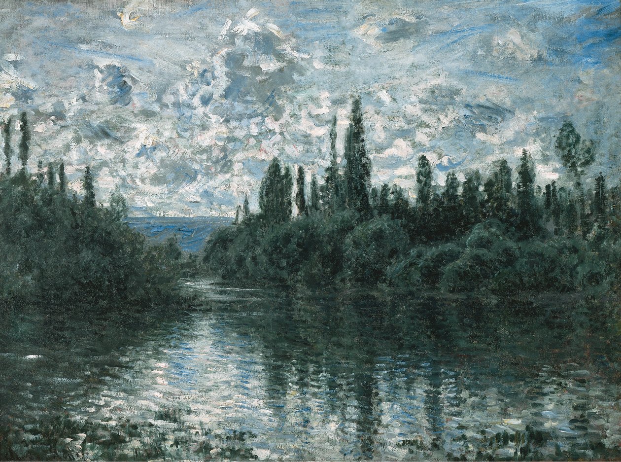 Vétheuil yakınlarındaki Seine Kolu, 1878. by Claude Monet
